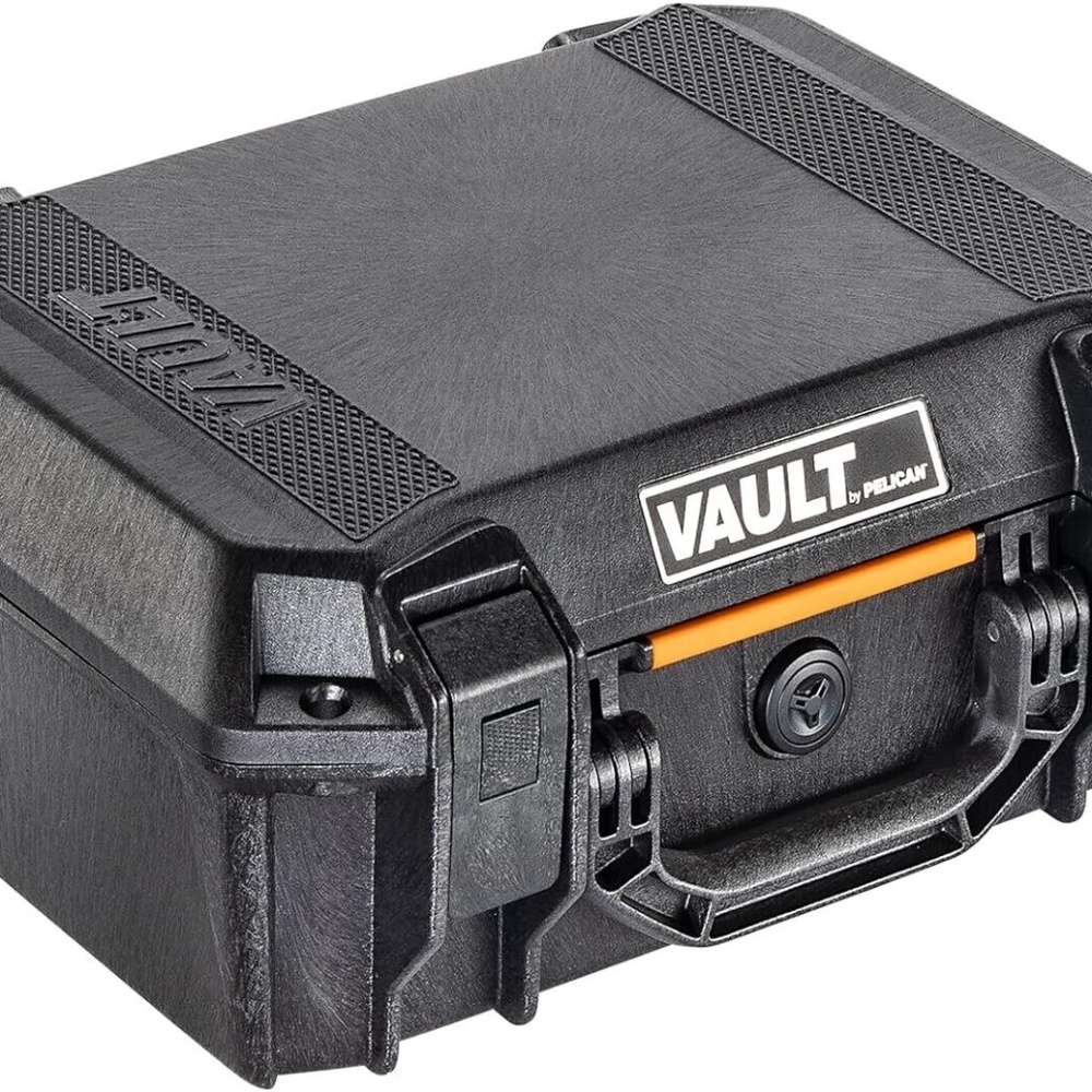 Vault by Pelican - V200 Multi-Purpose Hard Case with Foam (Black)